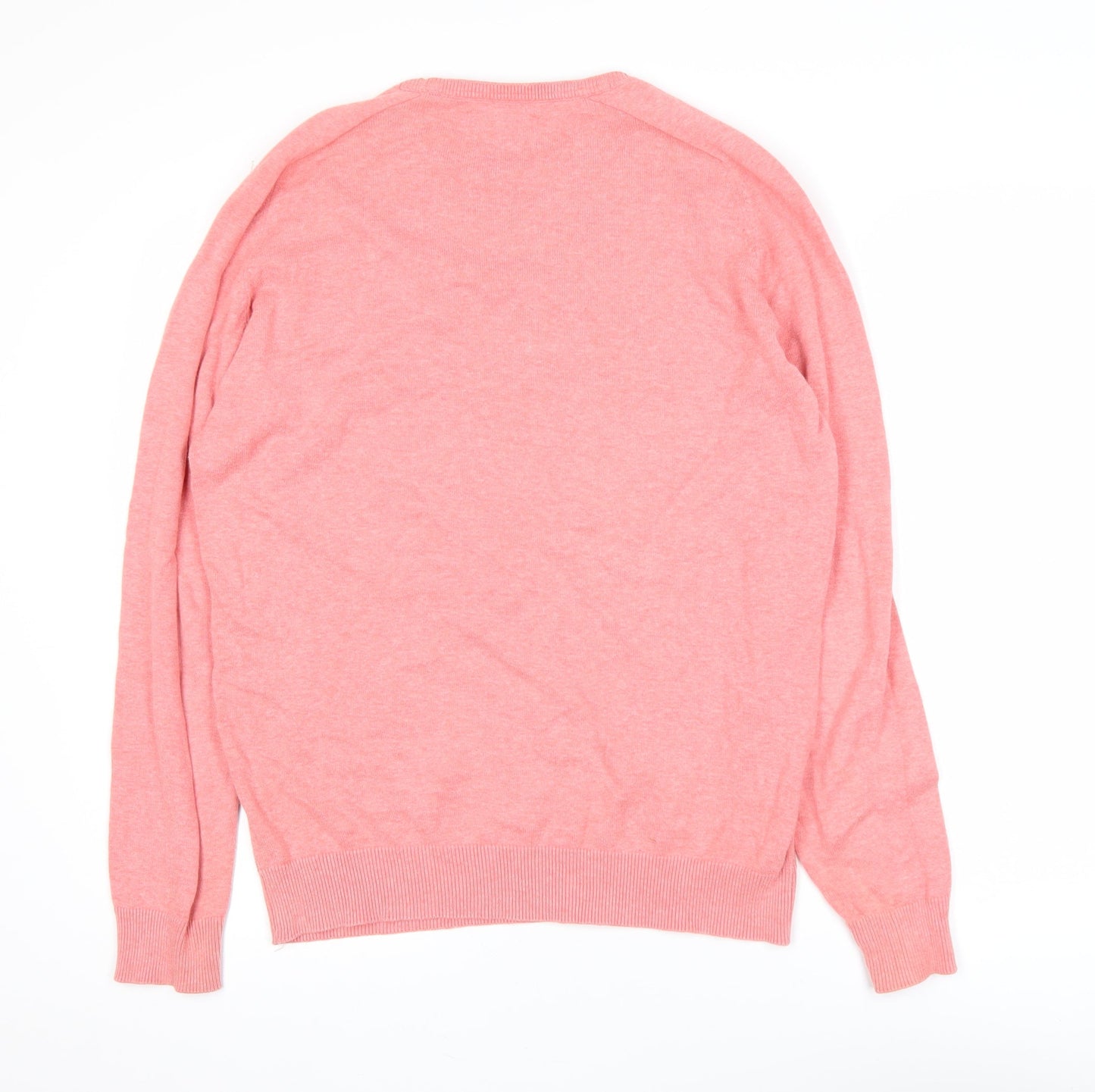 Springfield Womens Pink Crew Neck Cotton Pullover Jumper Size 12