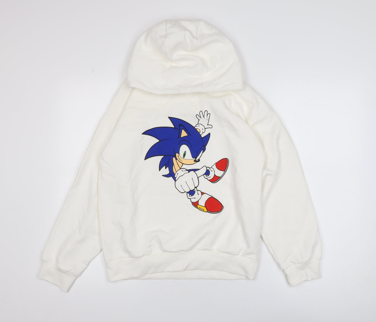 Reserved Sonic the Hedgehog White Hoodie Teens 152cm XS Pullover