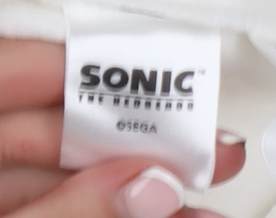 Reserved Sonic the Hedgehog White Hoodie Teens 152cm XS Pullover