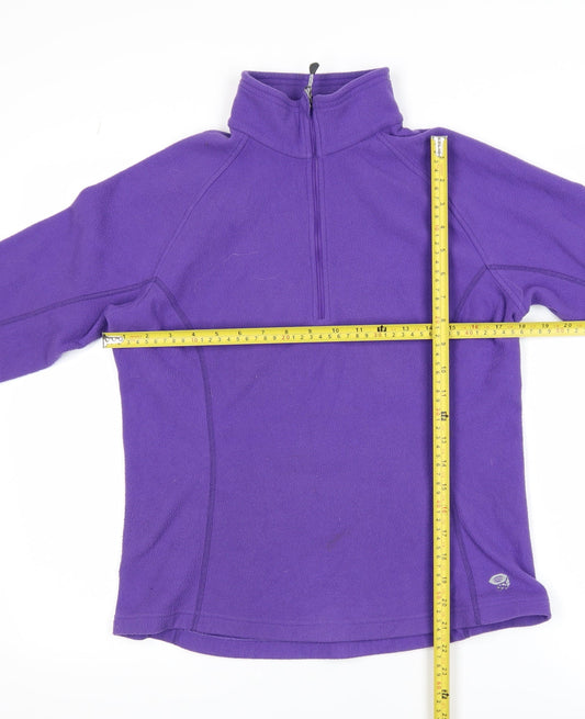 Mountain Hardwear Women Purple Fleece 1/2 Zip Active Jacket Size M