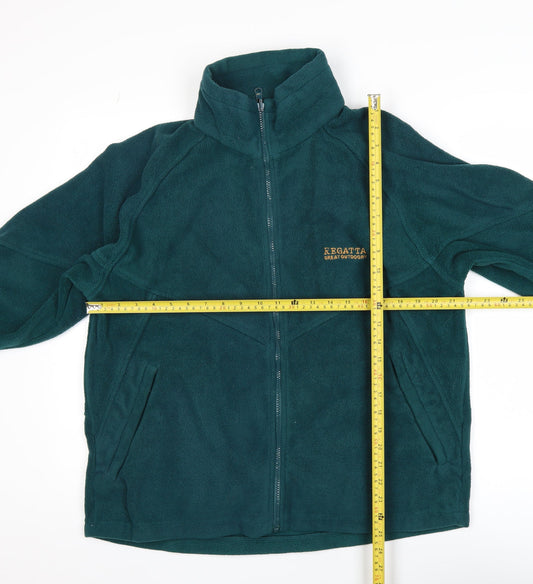 Regatta Men's Green Full Zip Fleece Jumper Size M Outdoor Warm
