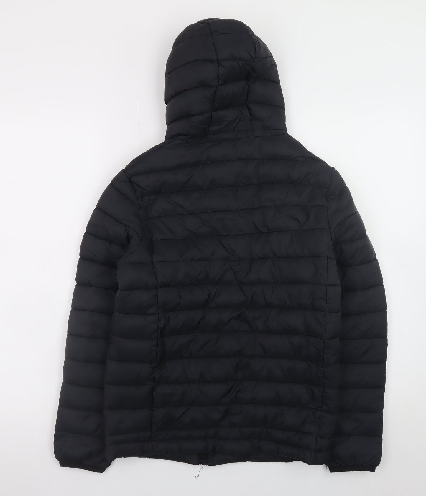 Karrimor Boys Black 13 Years Hooded Puffer Jacket with Full Zip