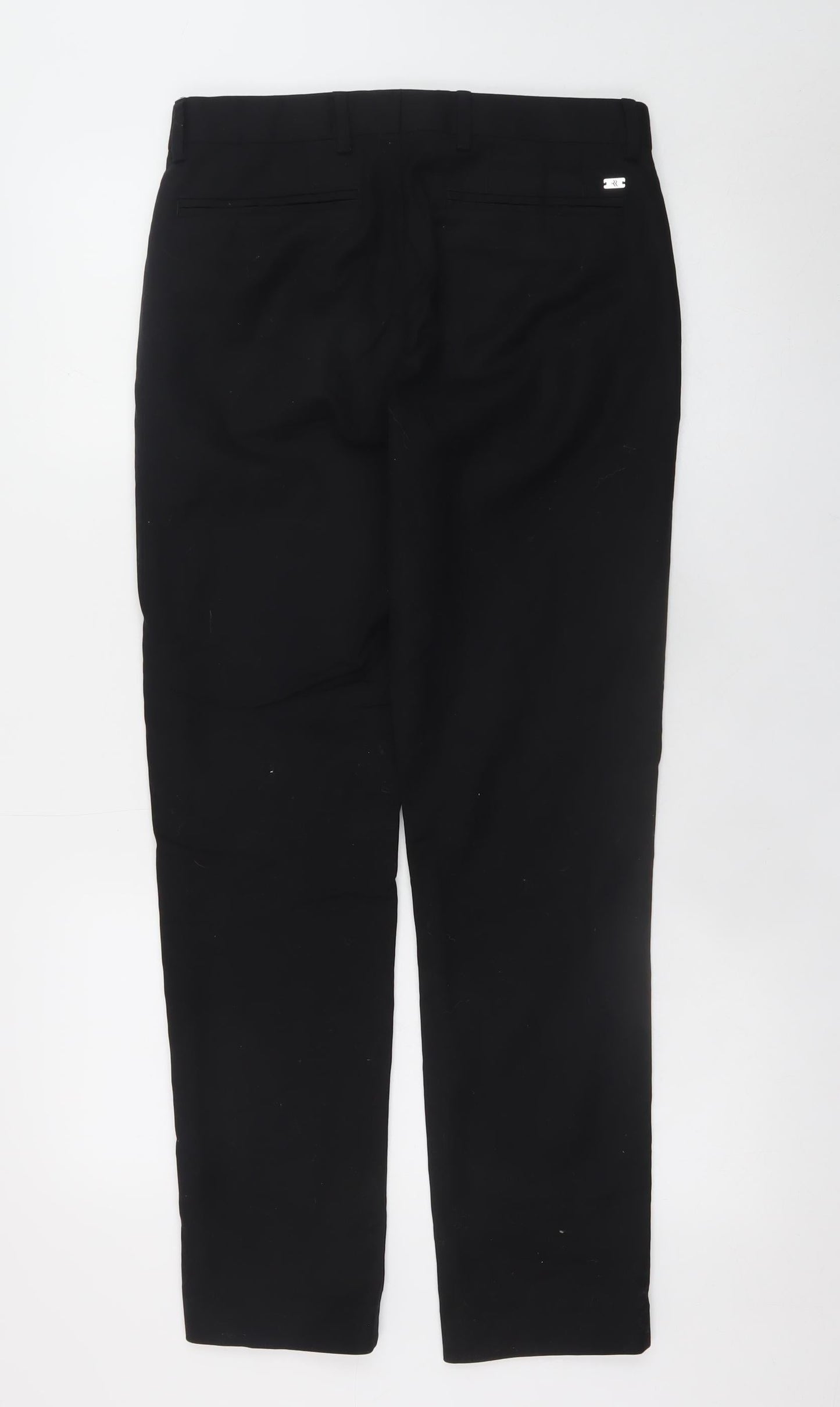 River Island Men’s Black Slim Fit Cotton Chino Trousers 28S