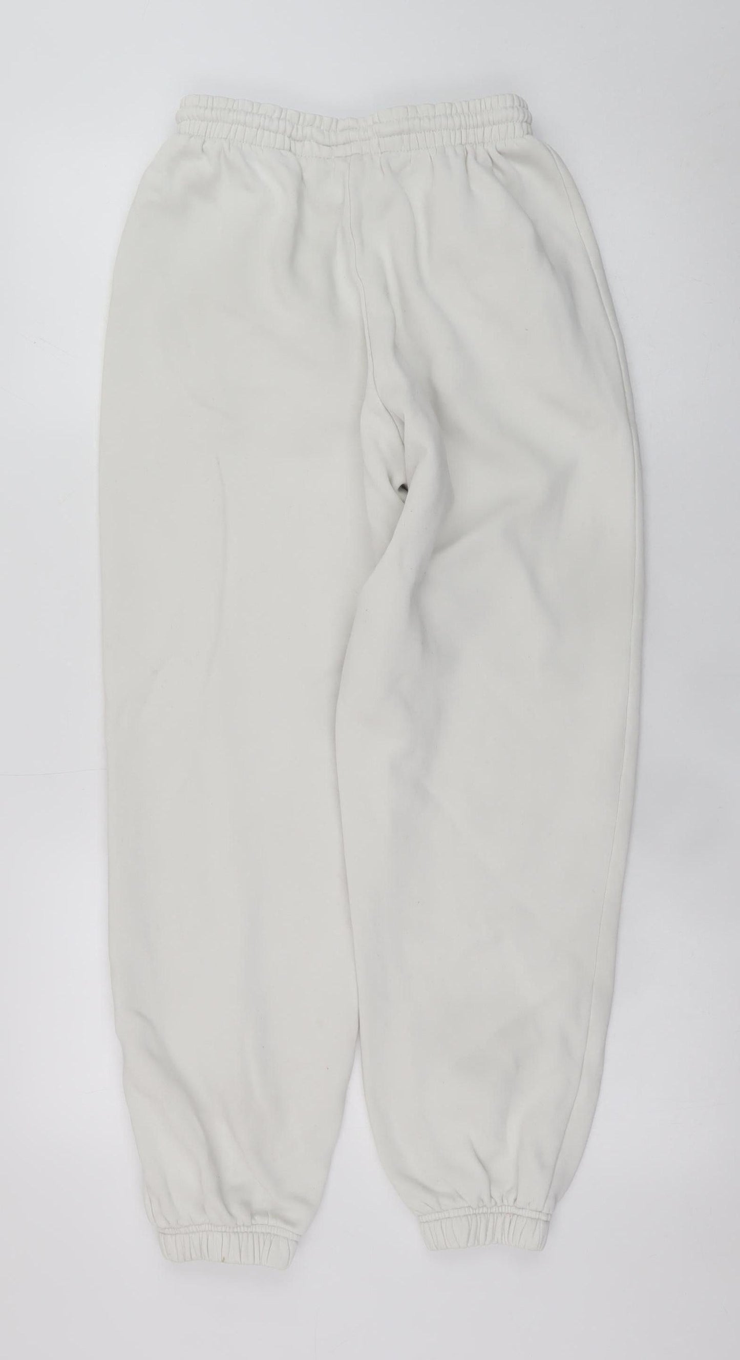 Adidas Womens White Jogger Sweatpants Size M Cotton Blend Casual