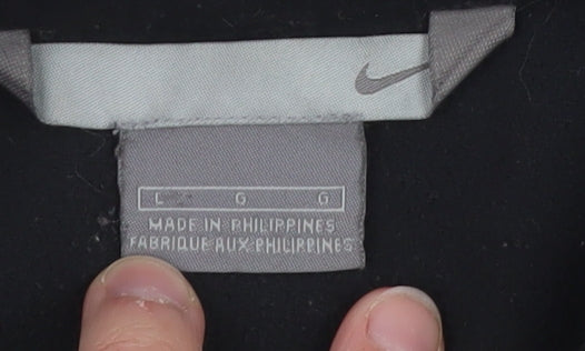 Nike Men's Black 1/4 Zip Fleece Pullover Sweatshirt Size L