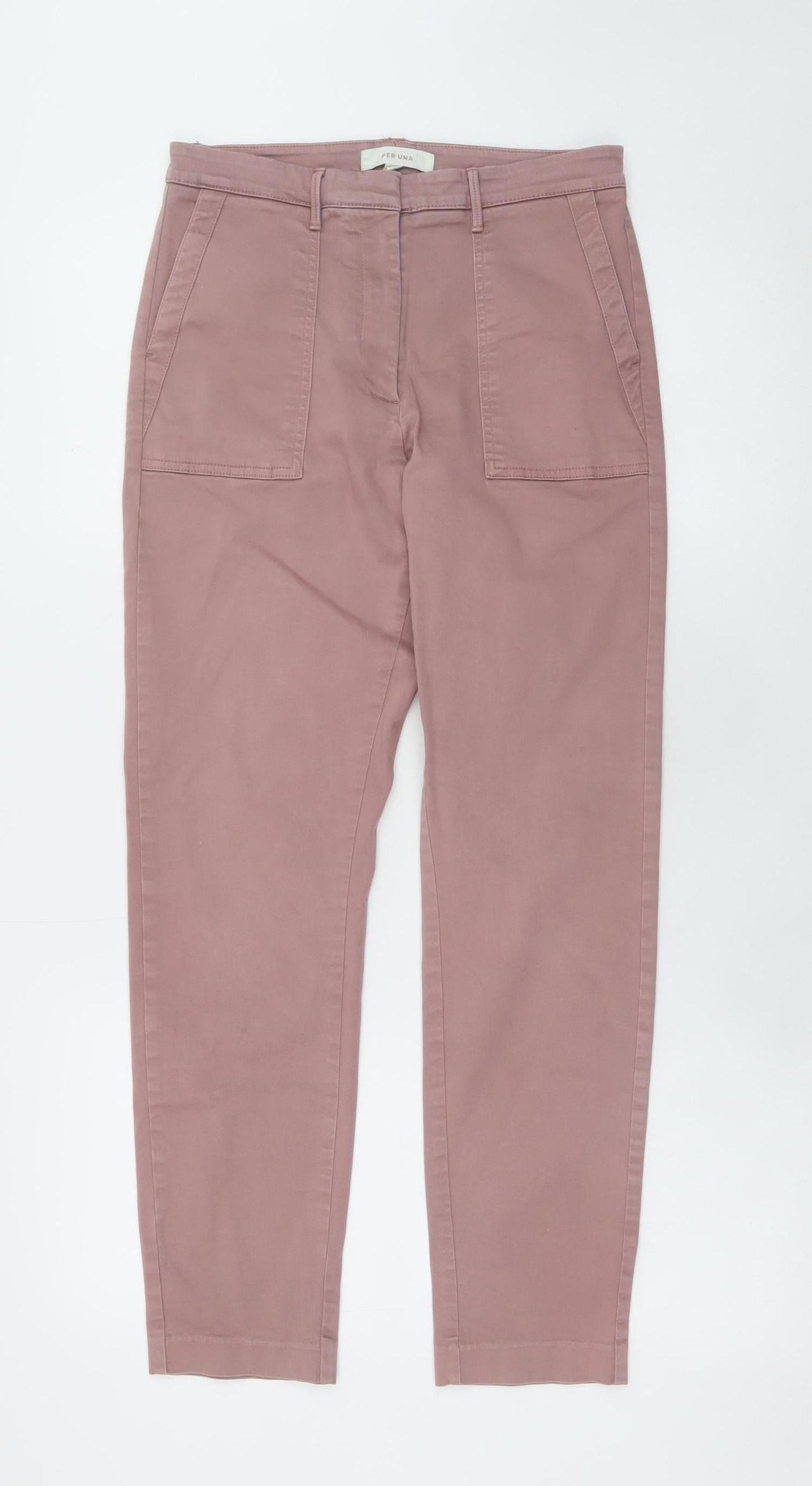 Marks and Spencer Per Una Women's Pink Straight Jeans Size 10