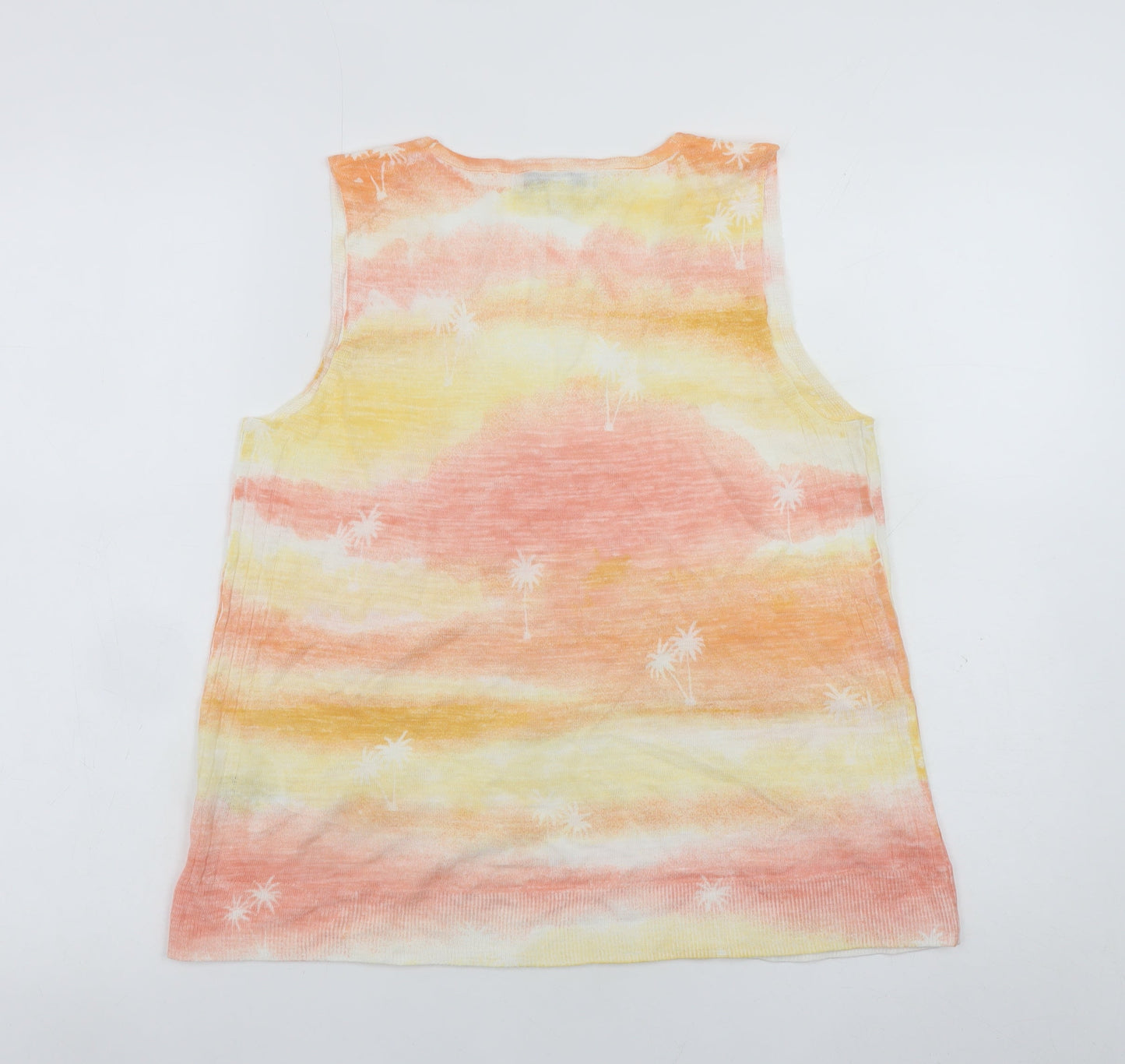 Next Womens Multicoloured V-Neck Sleeveless Knit Tank Top Size S