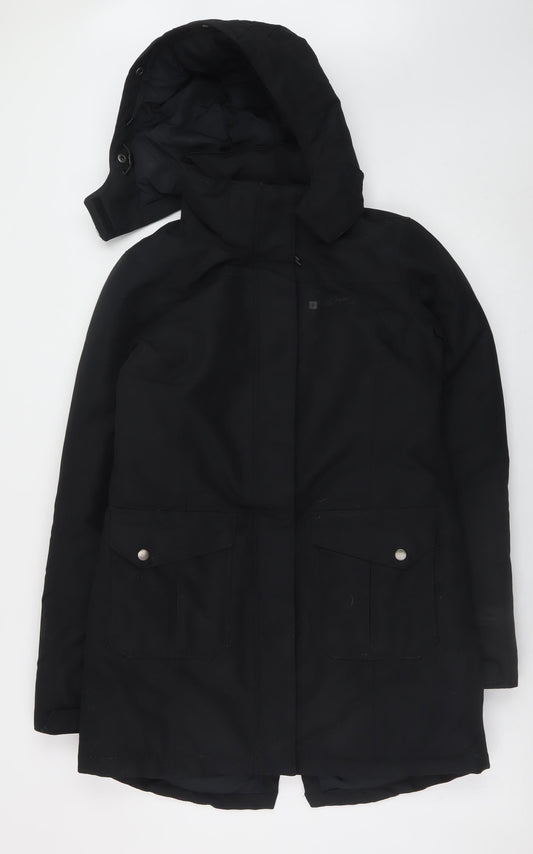 Mountain Warehouse Women's Black Waterproof Parka Coat Size 8