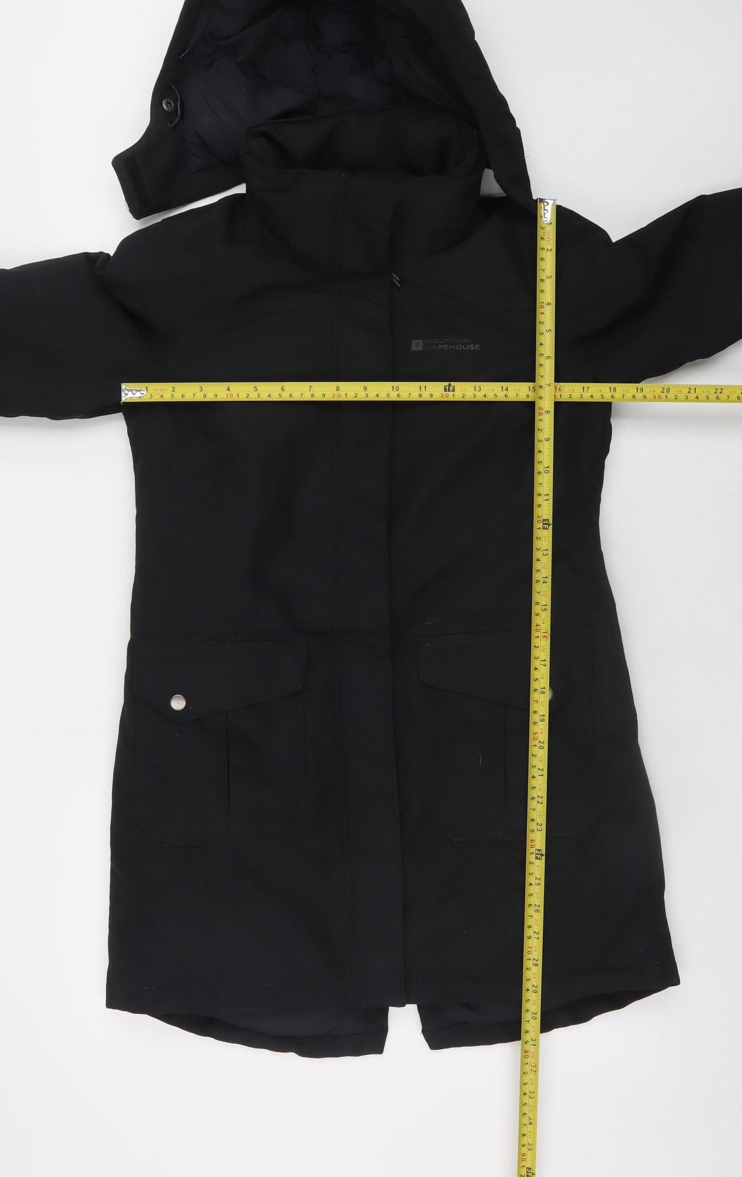 Mountain Warehouse Women's Black Waterproof Parka Coat Size 8