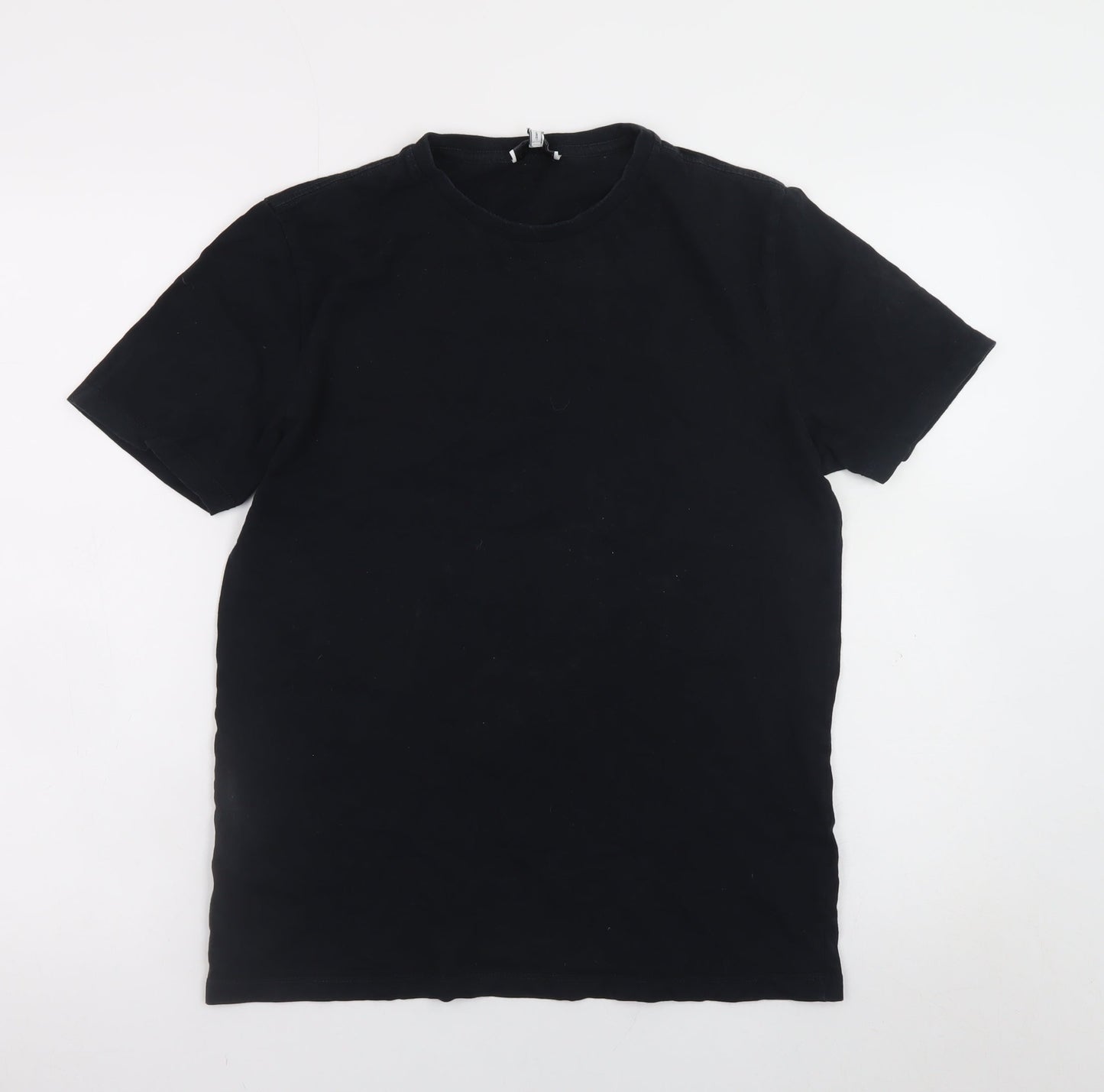 Reiss Men's Black Cotton Crew Neck Short Sleeve T-Shirt Size S