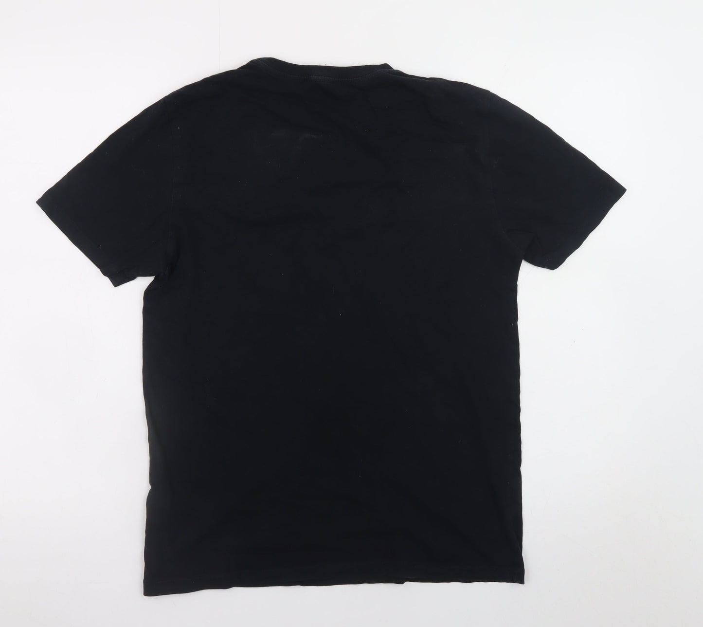 Reiss Men's Black Cotton Crew Neck Short Sleeve T-Shirt Size S