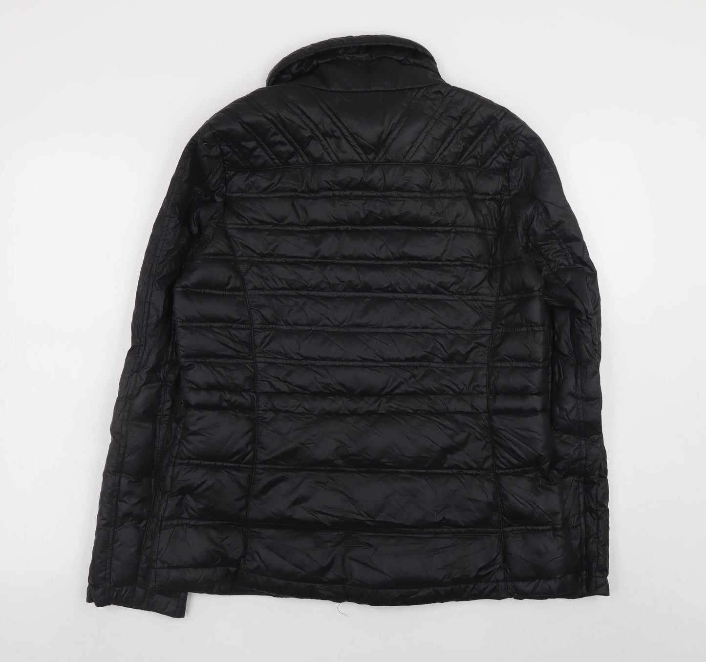 Jessica Simpson Womens Black Puffer Jacket M Hooded Winter Coat