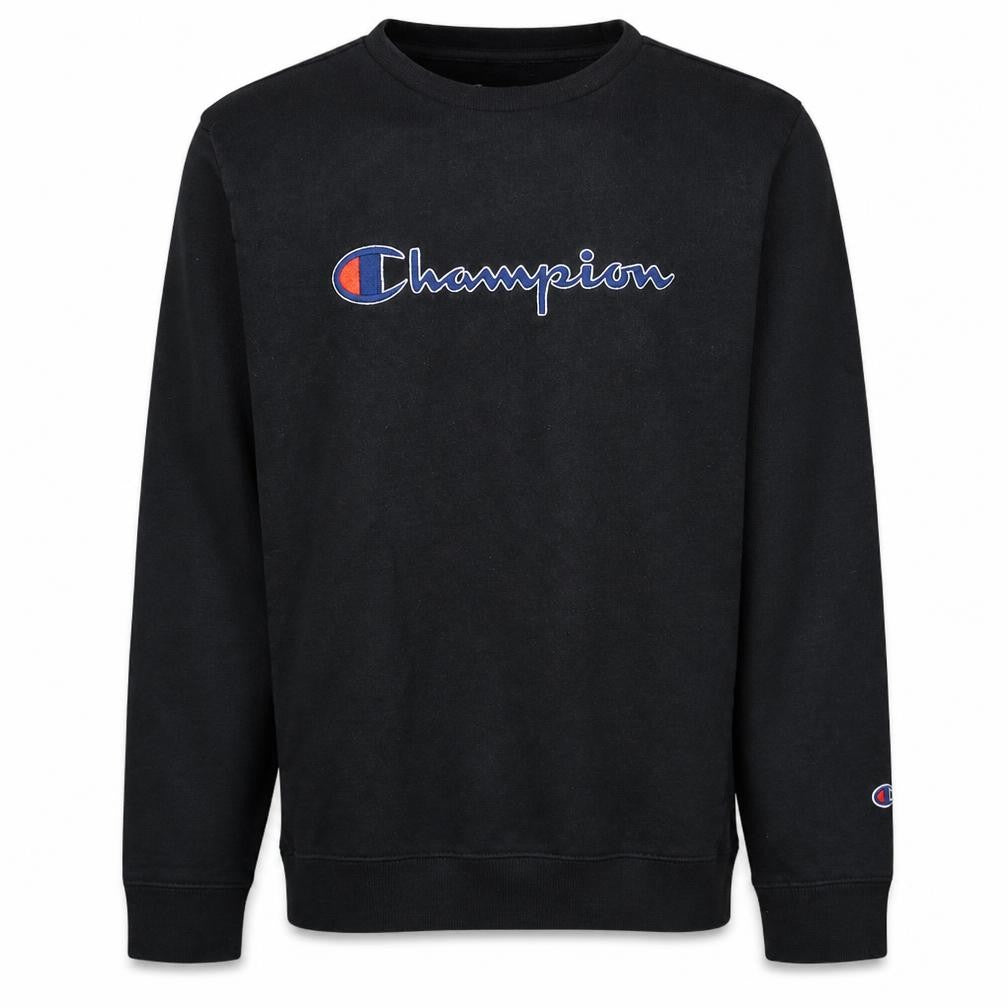 Champion Men's Black XL Pullover Sweatshirt Crew Neck Fleece