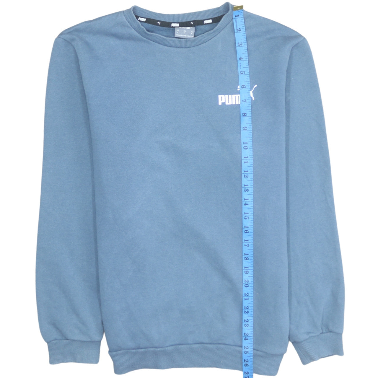 Puma Men's Blue Crew Neck Pullover Sweatshirt Size M