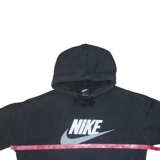 Nike Men’s Black Pullover Hoodie L Logo Graphic Sportswear