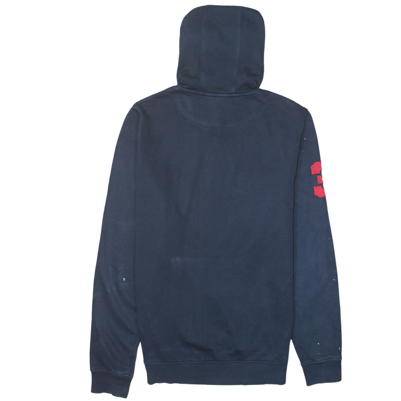 U.S. Polo Assn. Men's Navy Blue Hoodie M Pullover Logo Cotton Blend