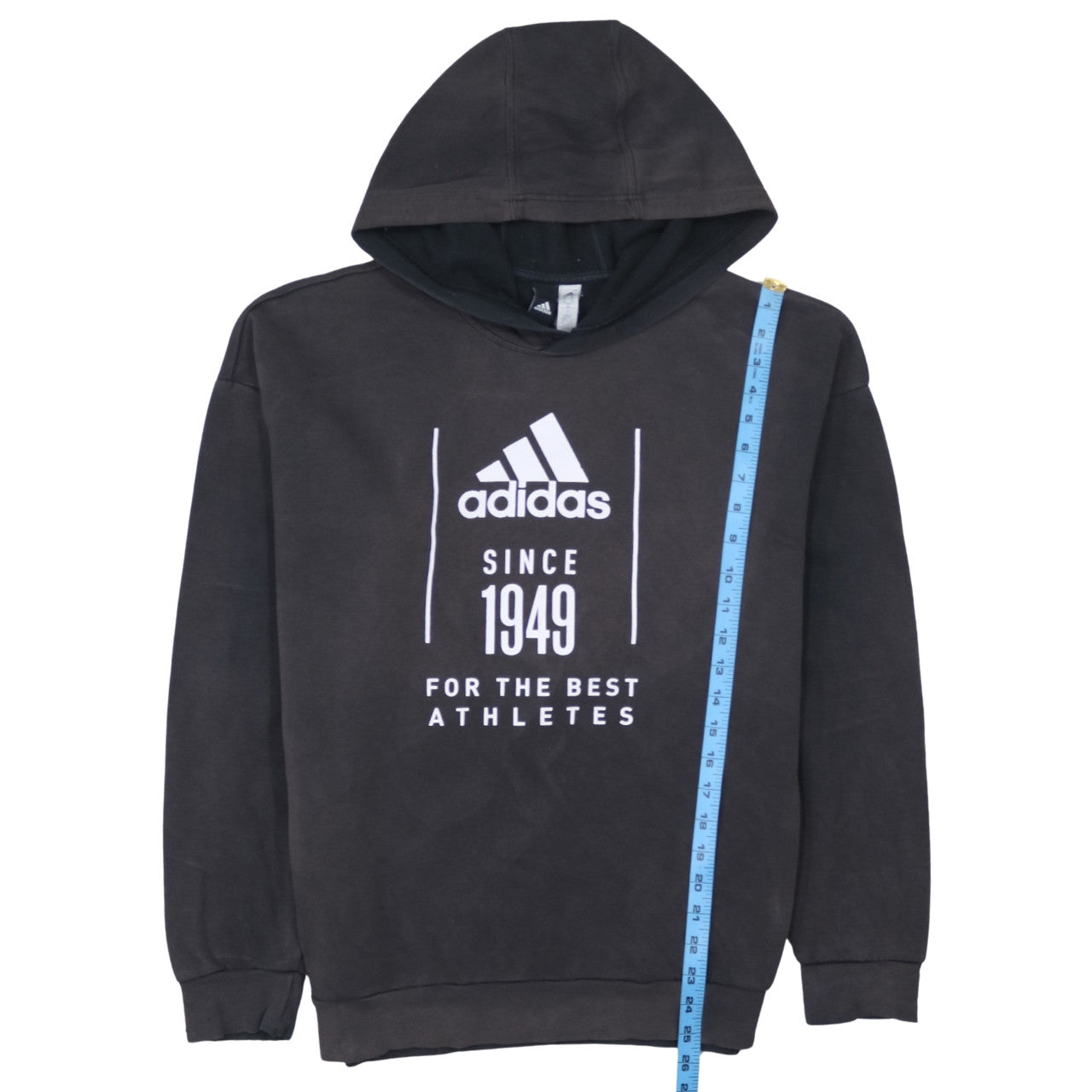 Adidas Men's Black Pullover Hoodie M Sports Graphic Fleece