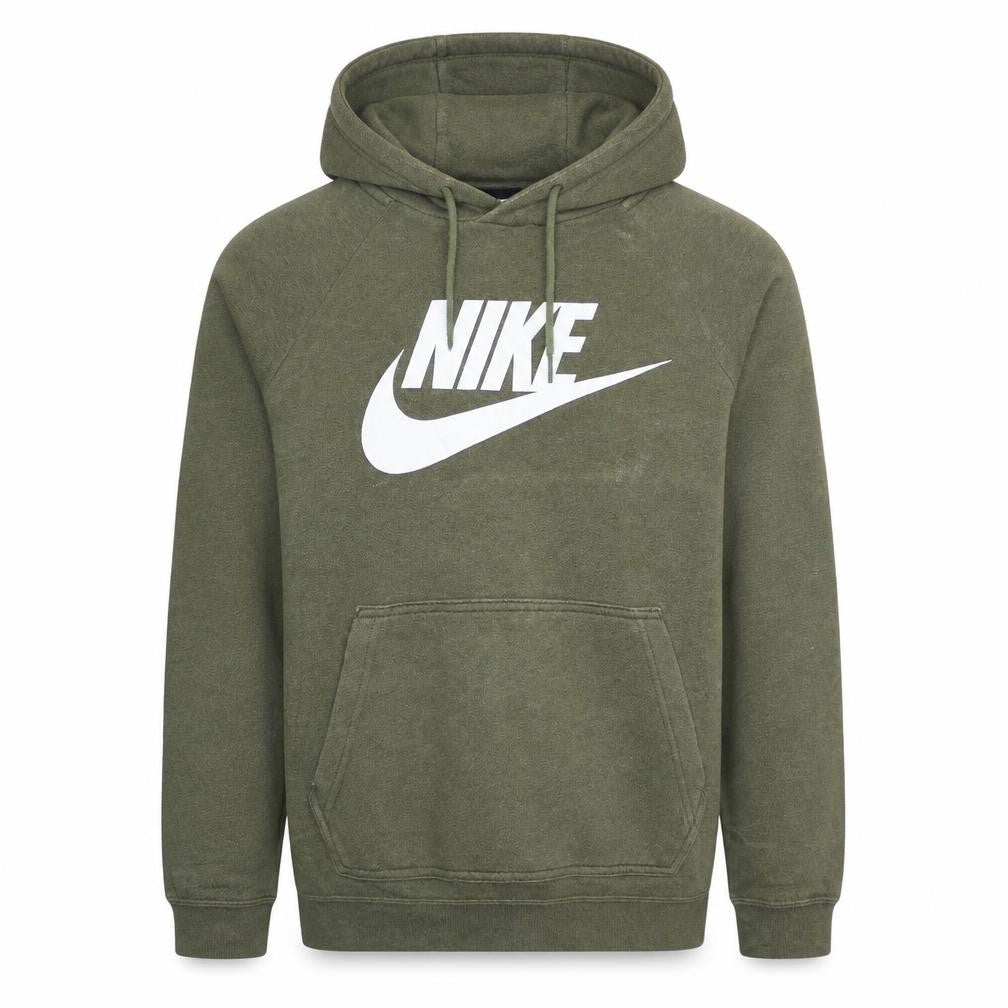 Nike Men's Green XS Pullover Hoodie with Logo Graphic Print