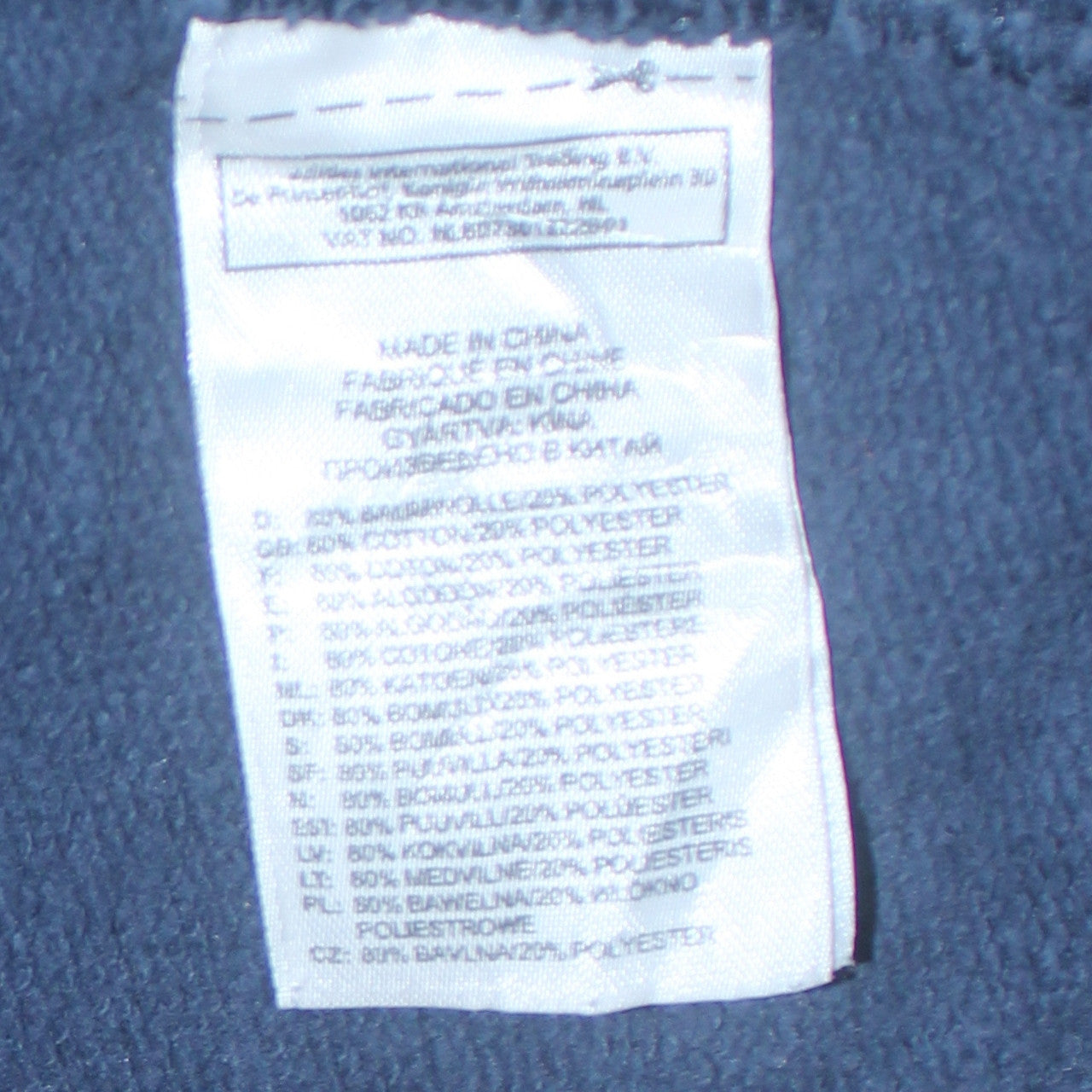 Adidas Men's Blue Crew Neck Pullover Sweatshirt Size S
