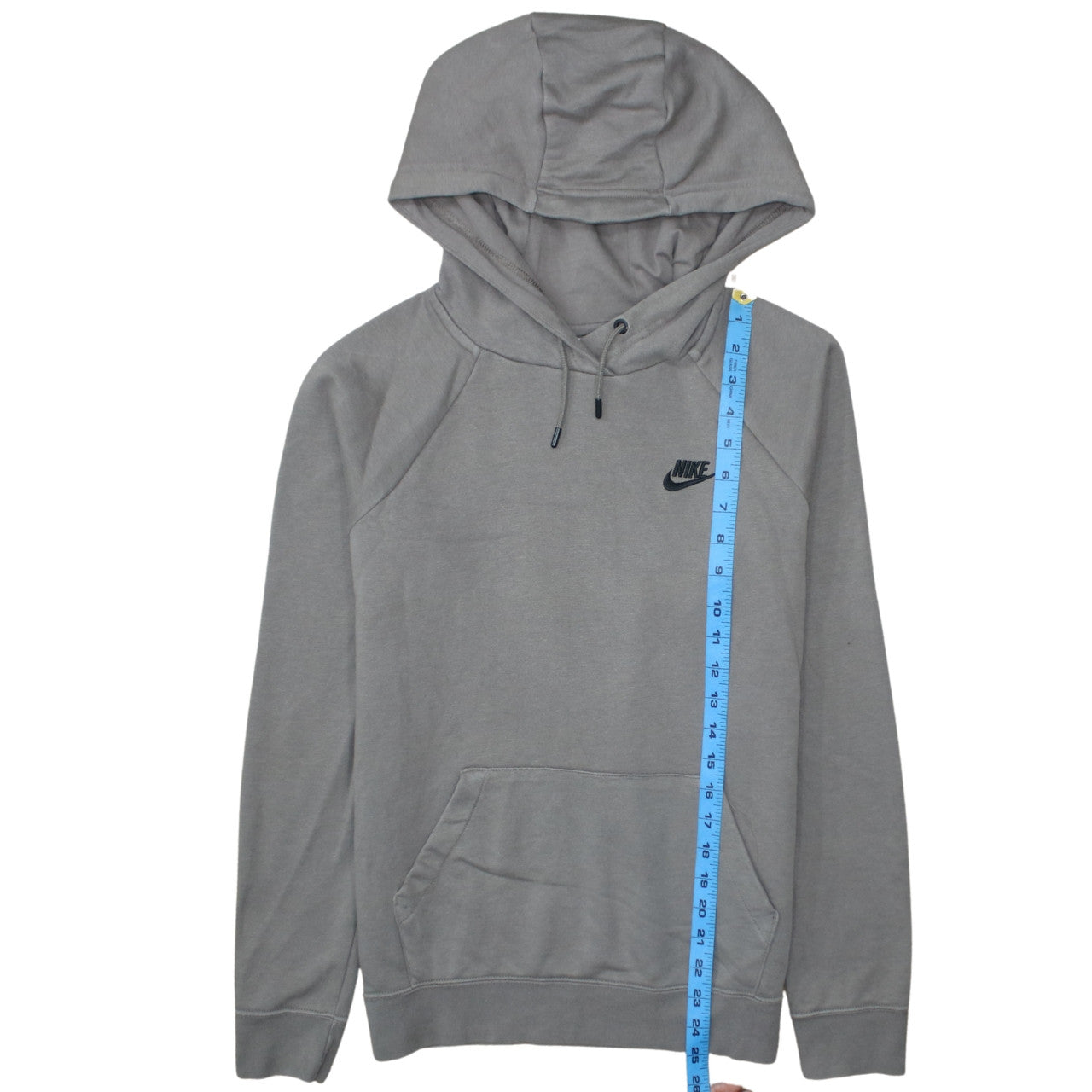 Nike Men's Grey Pullover Hoodie S Regular Fit Sportswear