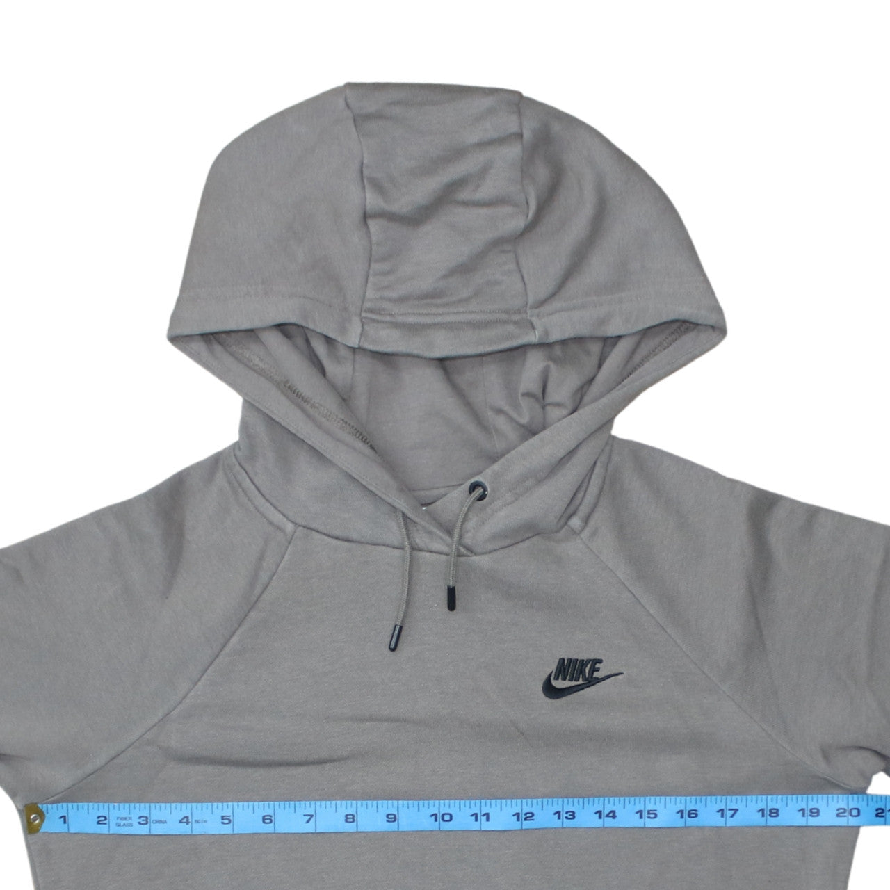 Nike Men's Grey Pullover Hoodie S Regular Fit Sportswear