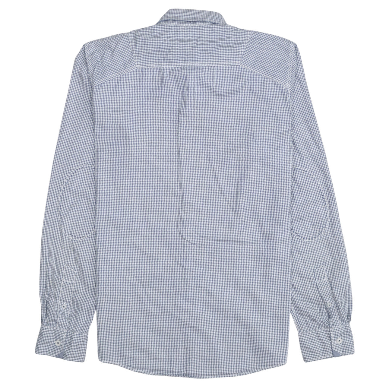 PME Legend Men's Blue Check Long Sleeve Button-Up Shirt M