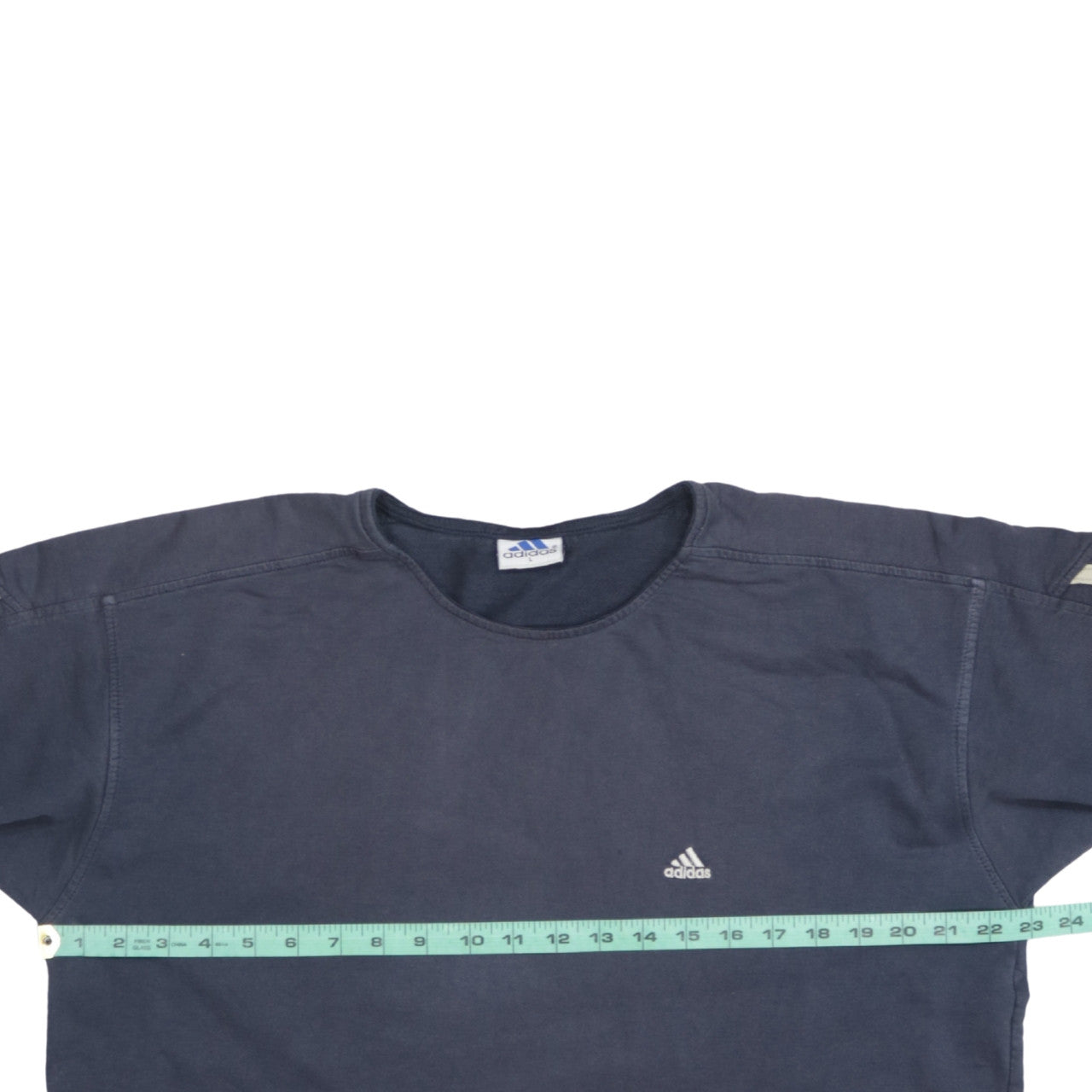 Adidas Men's Blue Cotton Short Sleeve Sports T-Shirt L