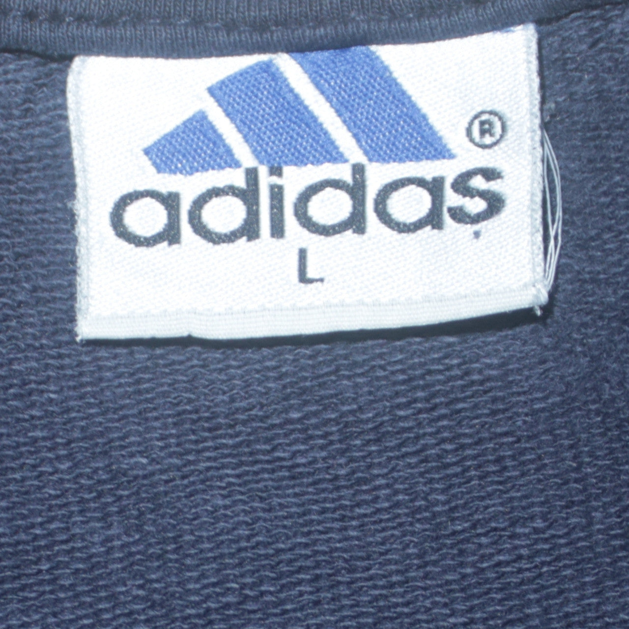 Adidas Men's Blue Cotton Short Sleeve Sports T-Shirt L