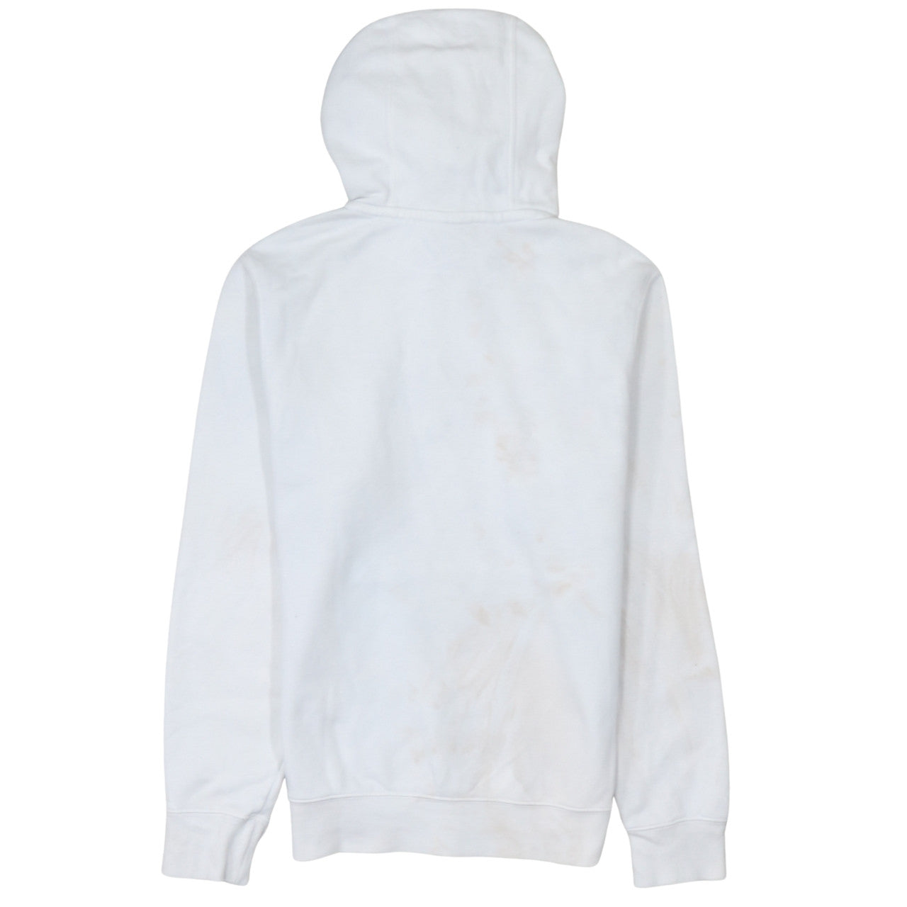 Nike Men's White XS Pullover Hoodie with Logo and Drawstring