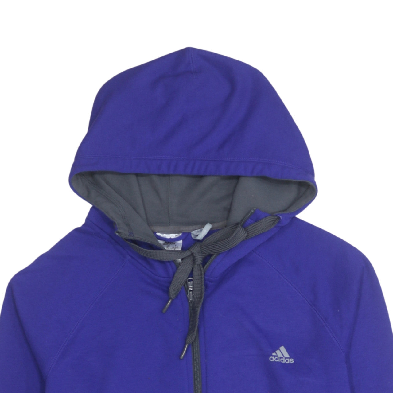 Adidas Women’s Blue XL Full Zip Hoodie Sweatshirt Casual