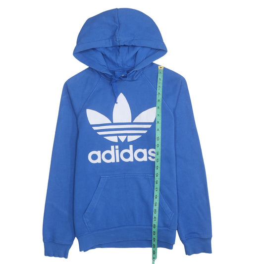 Adidas Men's Blue Pullover Hoodie XS Sports Logo Pullover