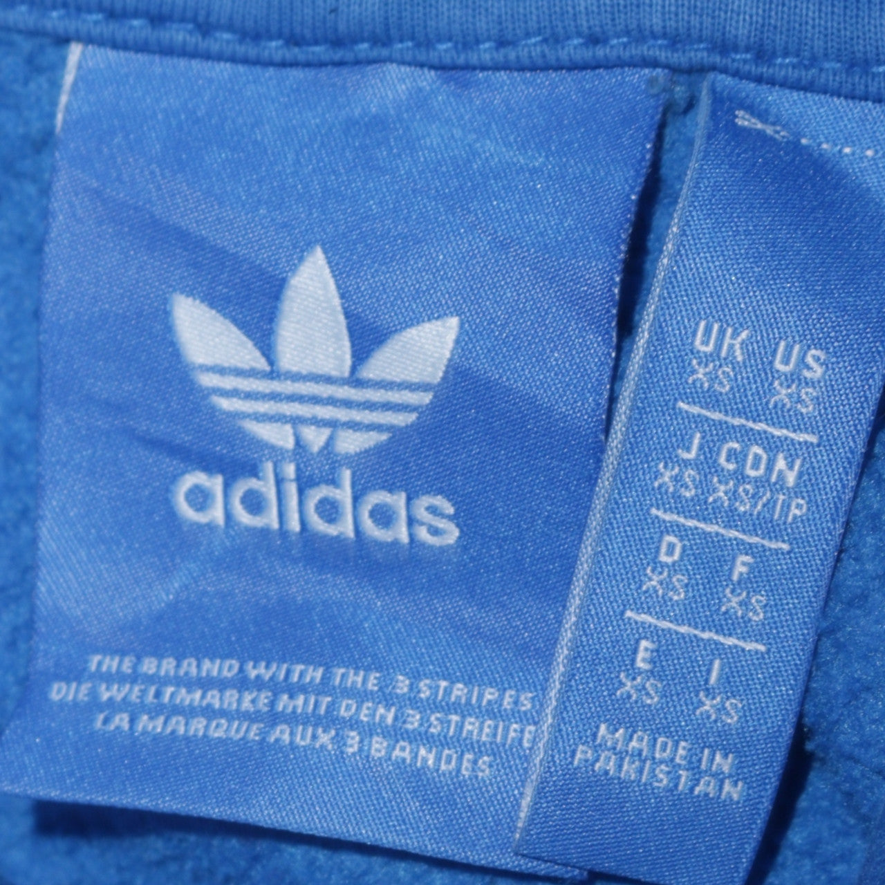 Adidas Men's Blue Pullover Hoodie XS Sports Logo Pullover