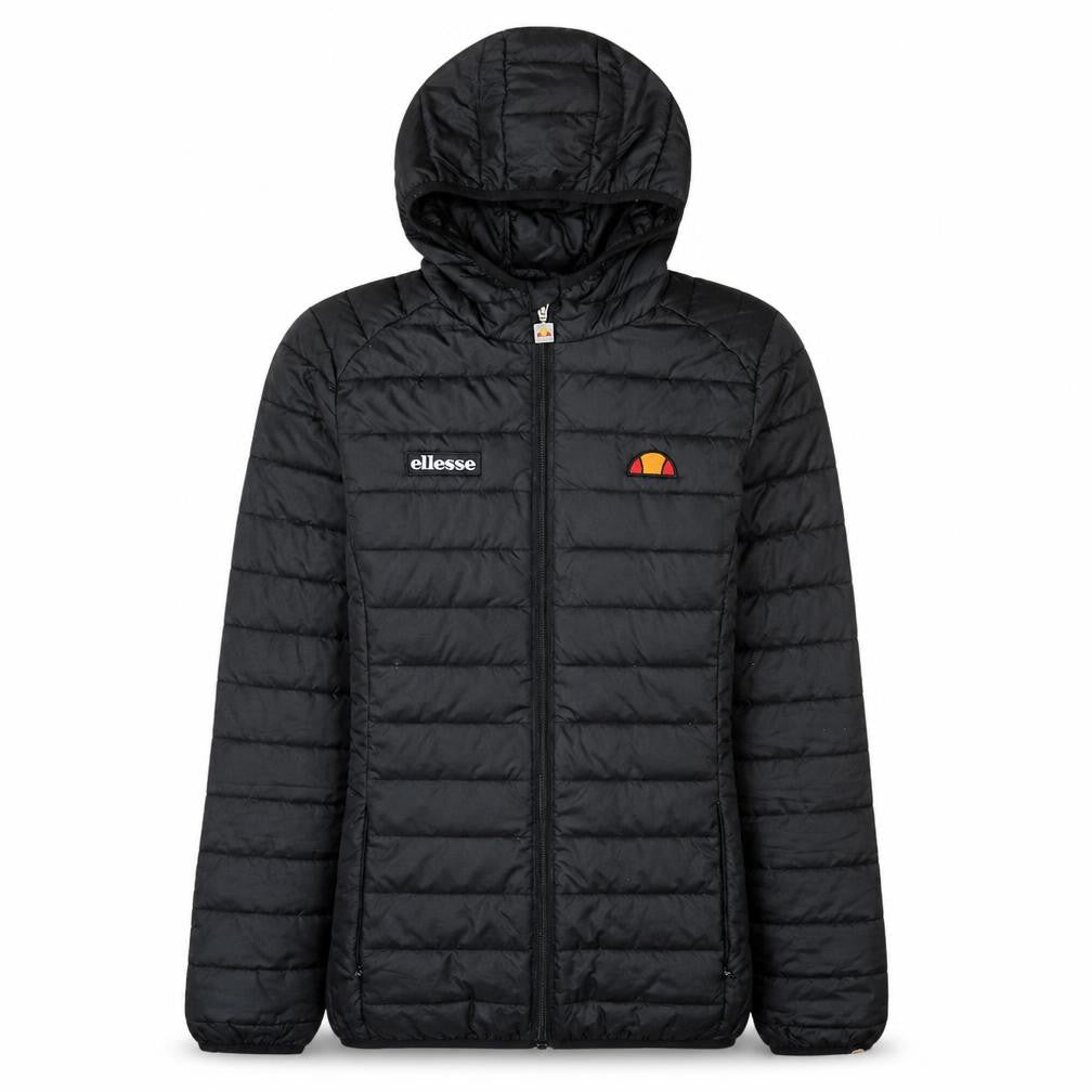 Ellesse Women Black Hooded Puffer Jacket M Quilted Lightweight