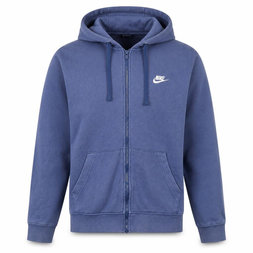 Nike Men's Blue XL Full Zip Hoodie Fleece Sweatshirt