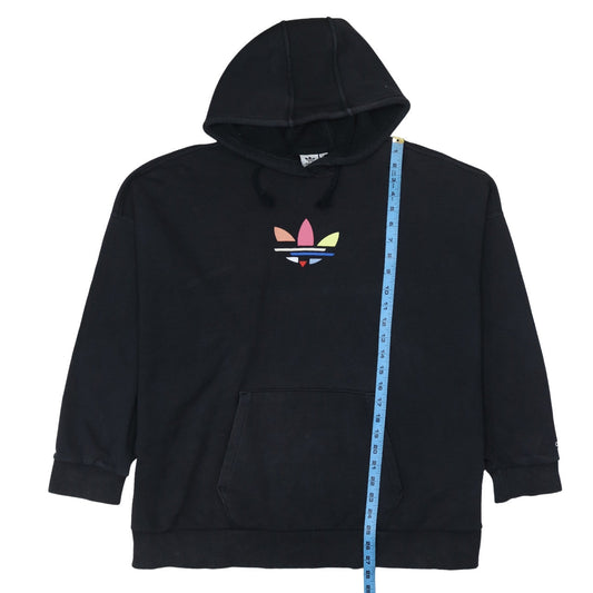 Adidas Women Black Hoodie Size 18 Pullover Hooded Sweatshirt