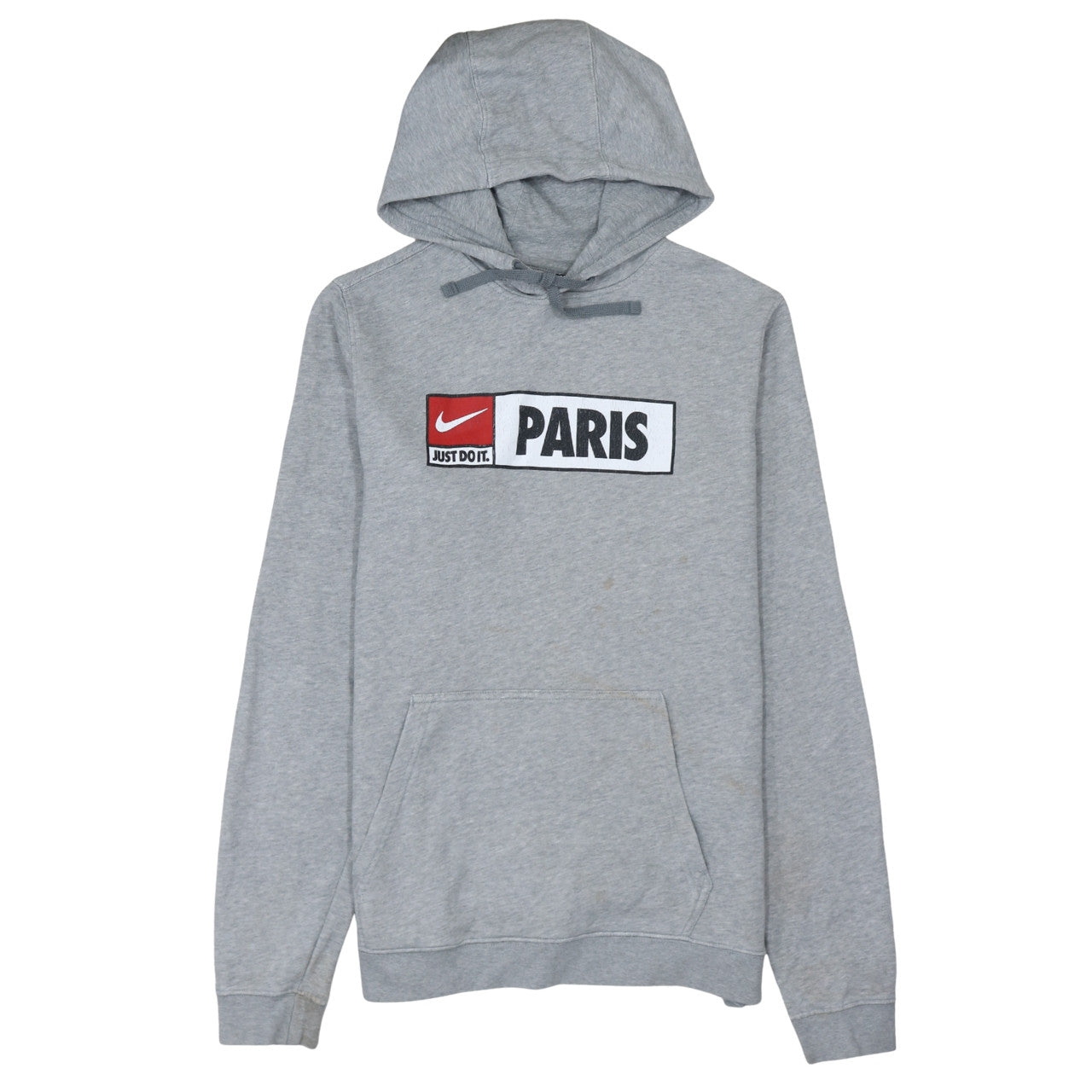 Nike Men’s Grey Paris Pullover Hoodie Medium Graphic Fleece