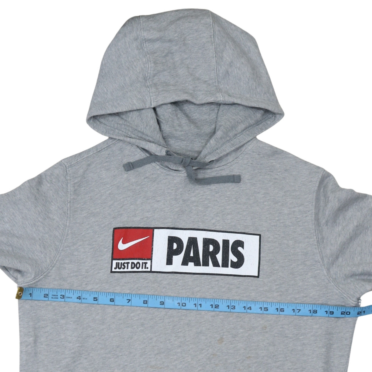 Nike Men’s Grey Paris Pullover Hoodie Medium Graphic Fleece