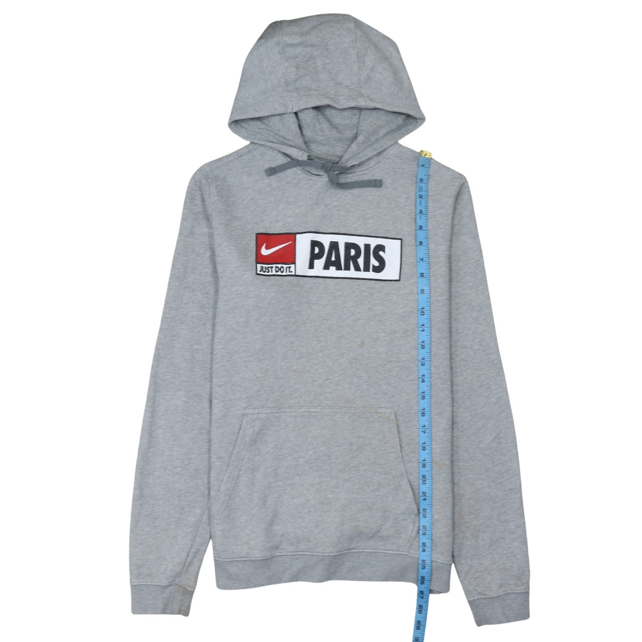 Nike Men’s Grey Paris Pullover Hoodie Medium Graphic Fleece