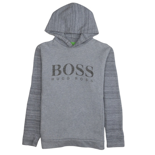 Hugo Boss Men's Grey Regular Fit Pullover Hoodie L