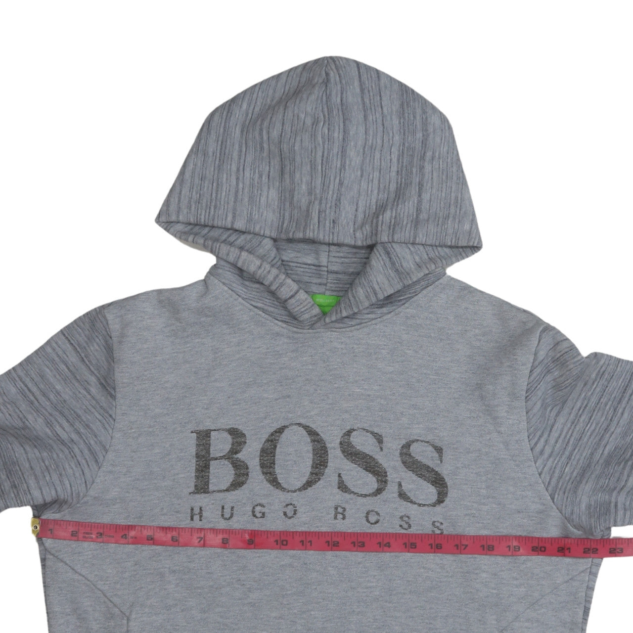 Hugo Boss Men's Grey Regular Fit Pullover Hoodie L