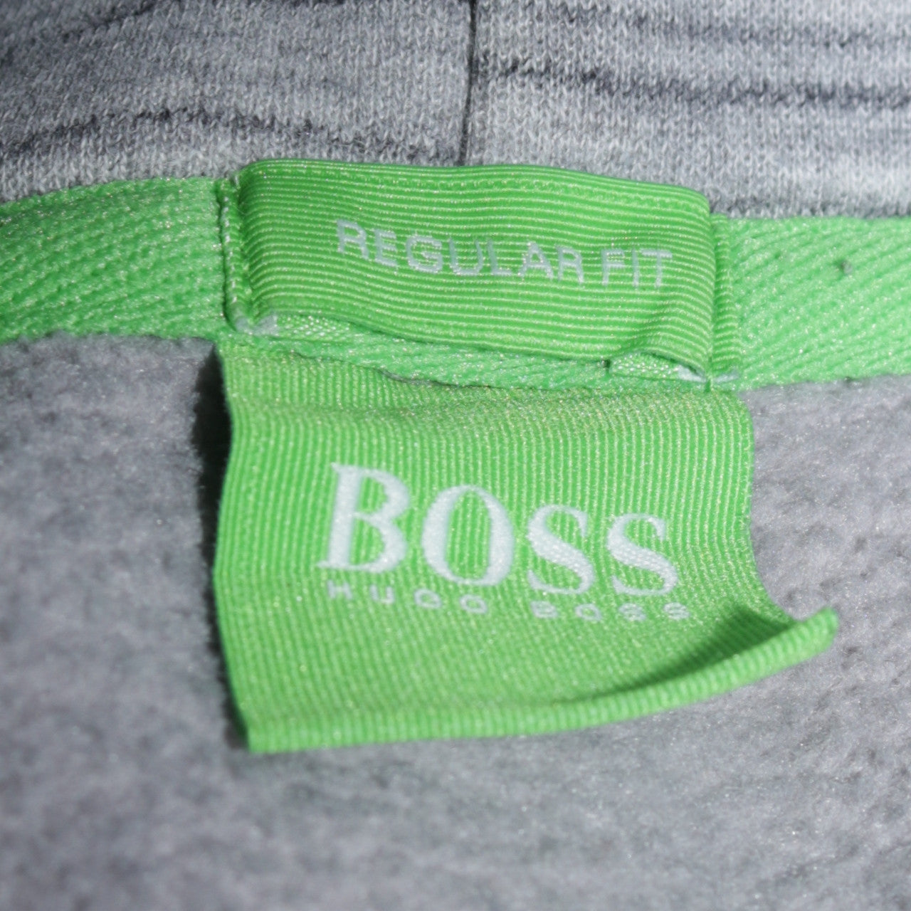 Hugo Boss Men's Grey Regular Fit Pullover Hoodie L