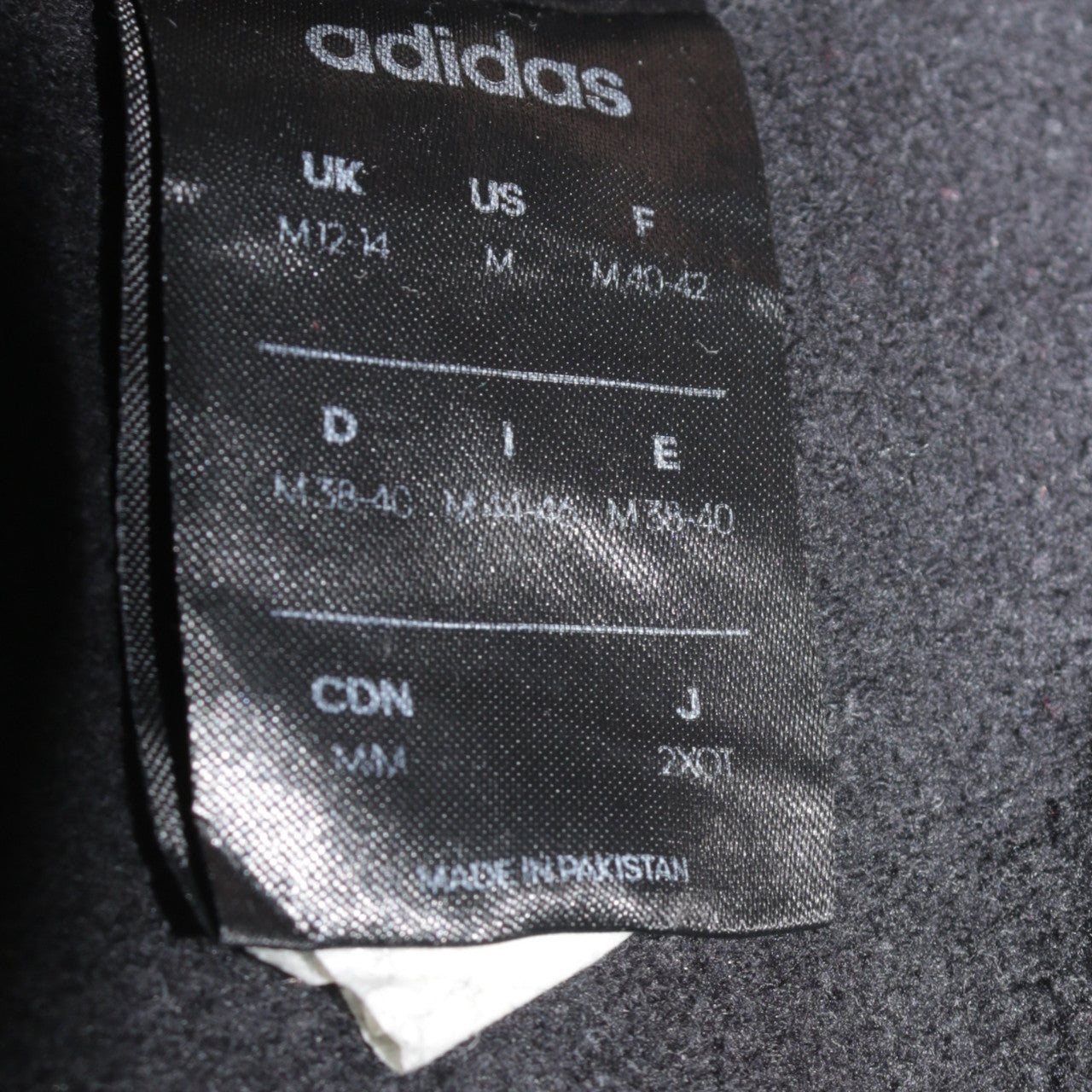Adidas Womens Black 1/4 Zip Sweatshirt Size M 12-14 Athletic Fit