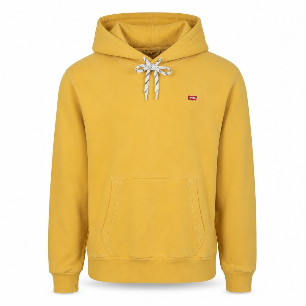 Levi's Men's Yellow Pullover Hoodie Size S Cotton Blend
