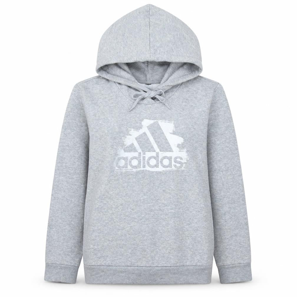 Adidas Women Grey Pullover Hoodie Size 12-14 Casual Sportswear