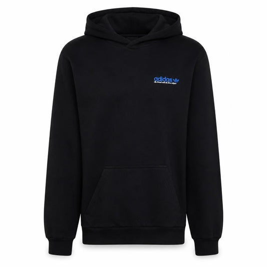 Adidas Men's Black Pullover Hoodie Size S Logo Fleece Sweatshirt