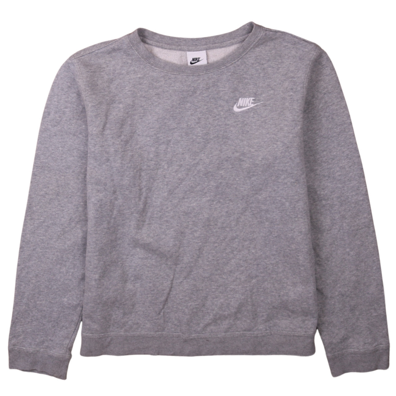 Nike Boys Grey XL Crew Neck Pullover Sweatshirt Fleece Lined