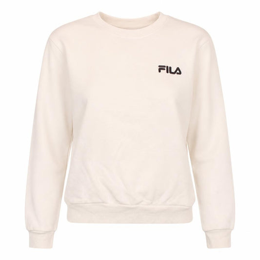 Fila Womens Ivory Sweatshirt 3XS Crew Neck Pullover Logo Classic