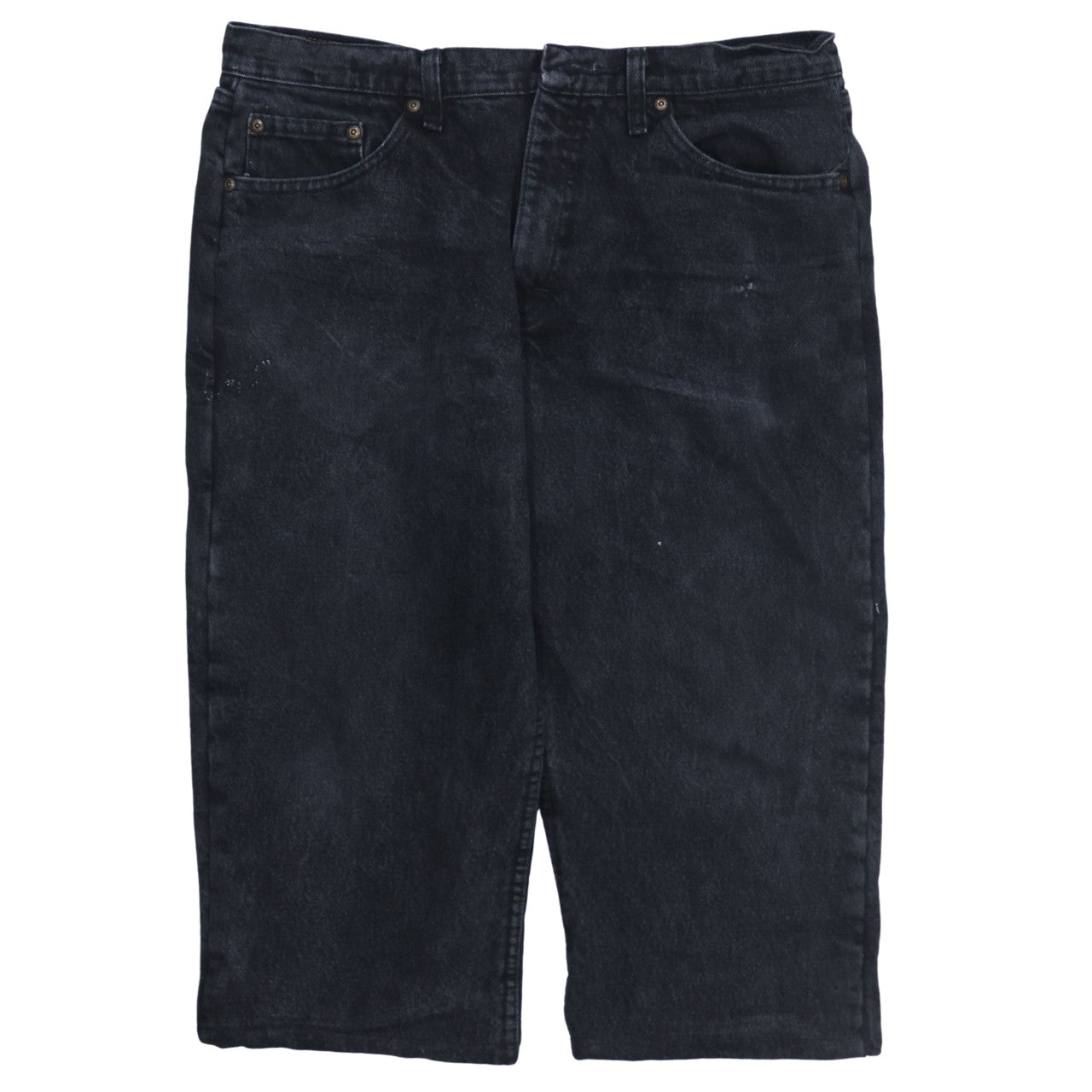 Wrangler Men's Black Denim Chino Shorts Size 34 Regular Fit