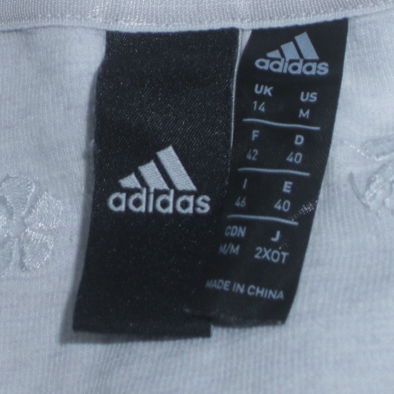 Adidas Women Beige Crew Neck Pullover Sweatshirt Size 14