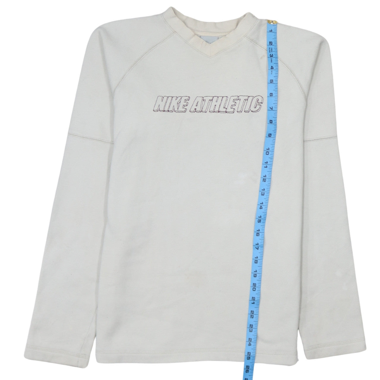 Nike Women Ivory Athletic Logo Pullover Sweatshirt XL